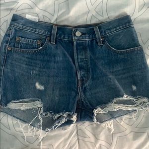 Levin denim shorts